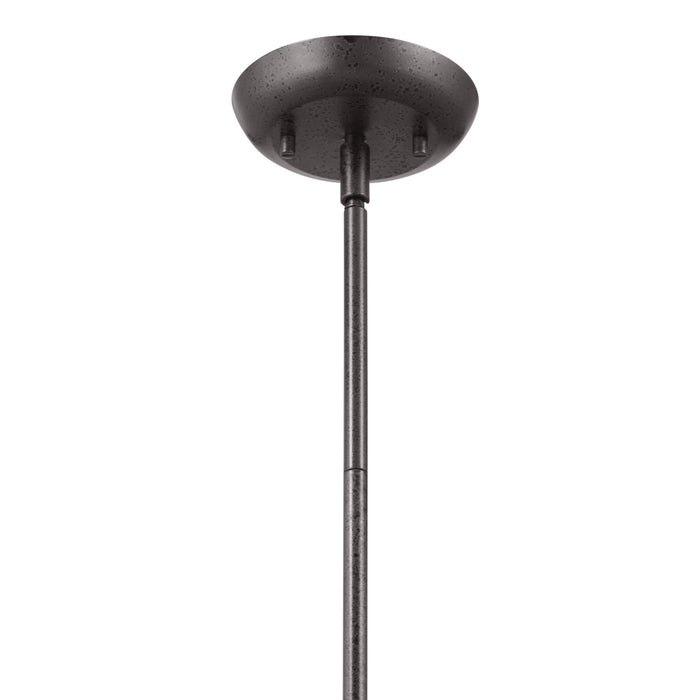 Kichler 52477AVI One Light Pendant, Anvil Iron