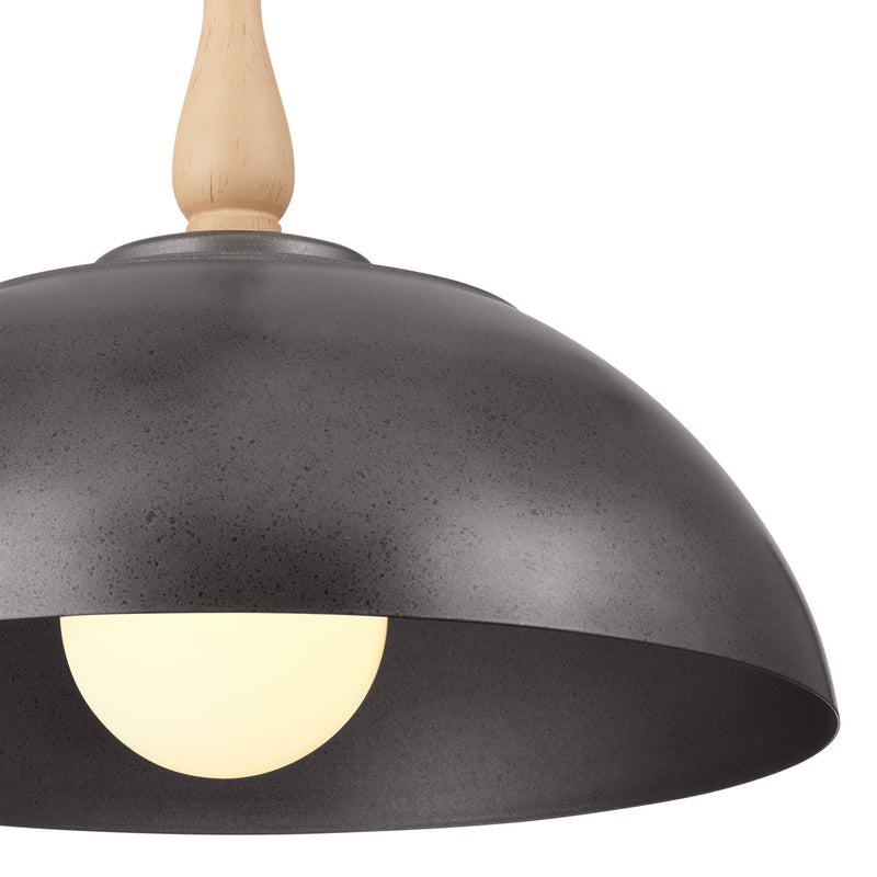 Kichler 52477AVI One Light Pendant, Anvil Iron