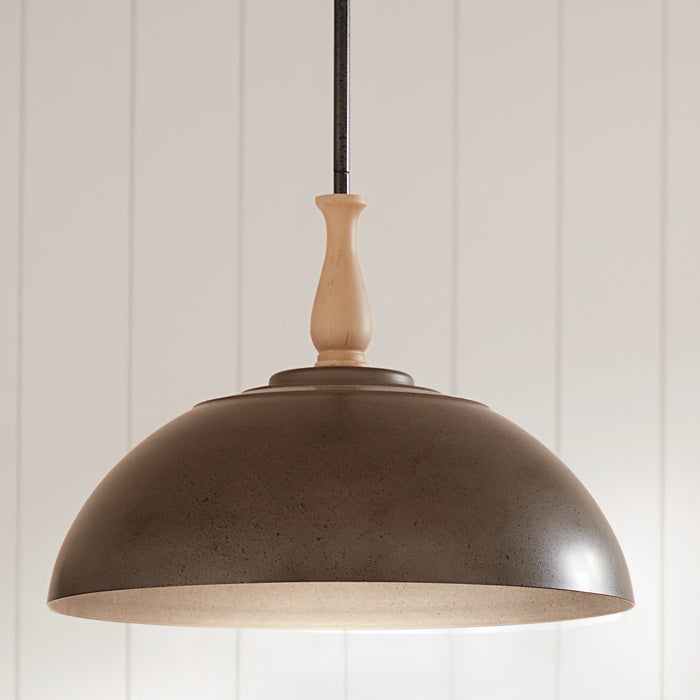 Kichler 52477AVI One Light Pendant, Anvil Iron