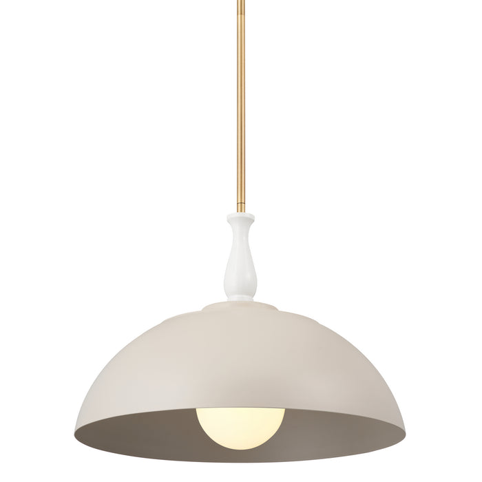 Kichler 52477GRG One Light Pendant, Greige
