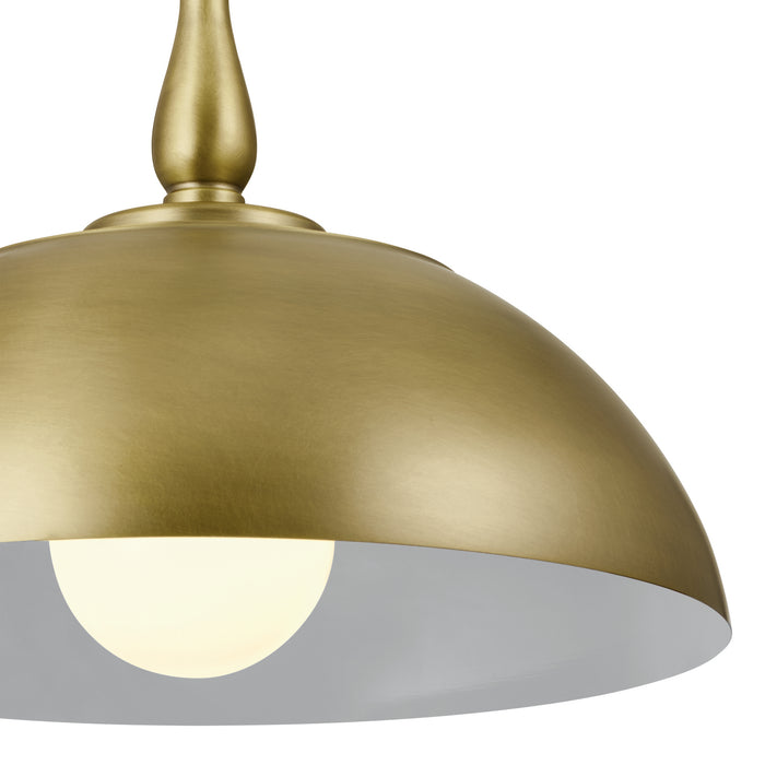 Kichler 52477NBR One Light Pendant, Natural Brass