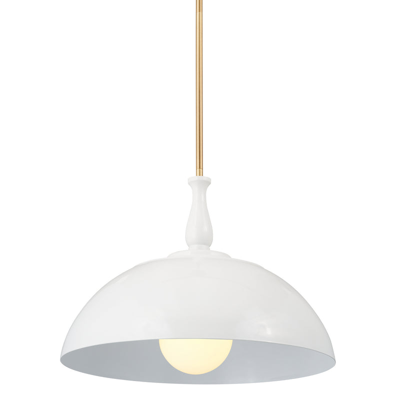 Kichler 52477WH One Light Pendant, White