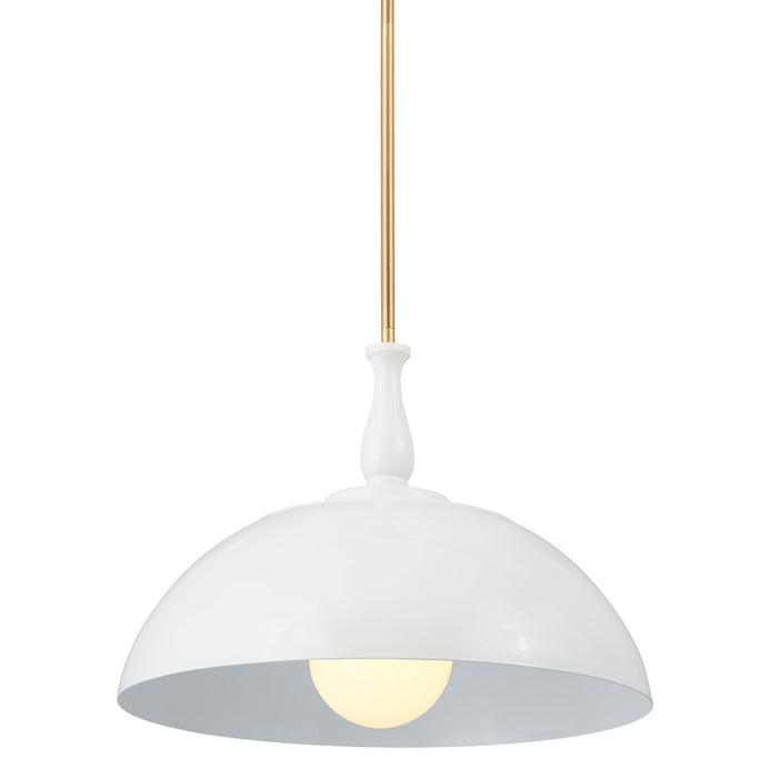 Kichler 52477WH One Light Pendant, White