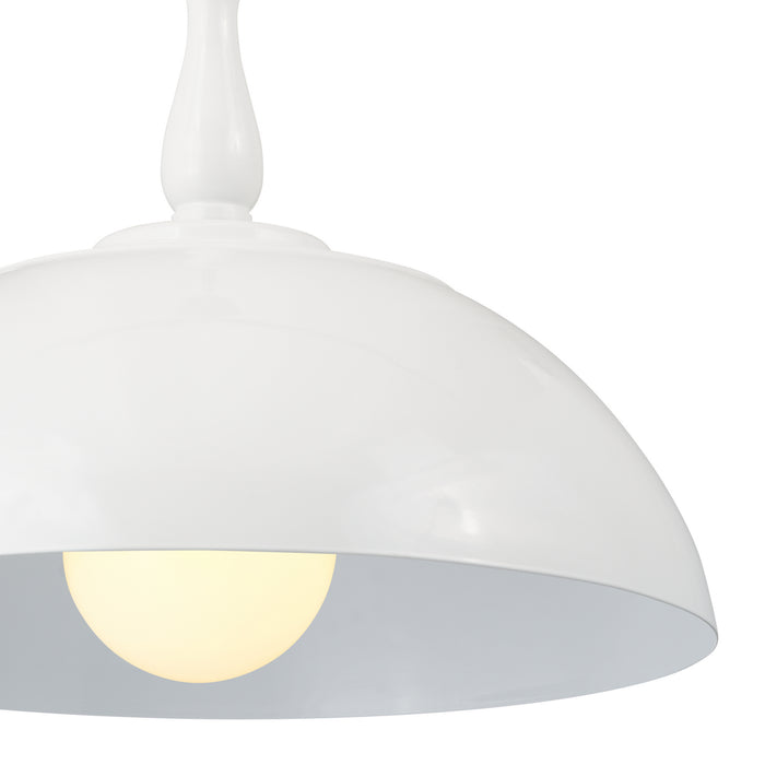 Kichler 52477WH One Light Pendant, White