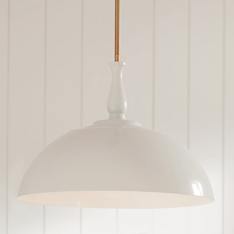 Kichler 52477WH One Light Pendant, White