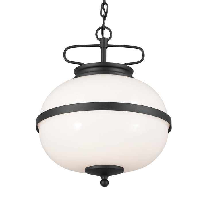 Kichler 52478BKT Two Light Pendant, Textured Black