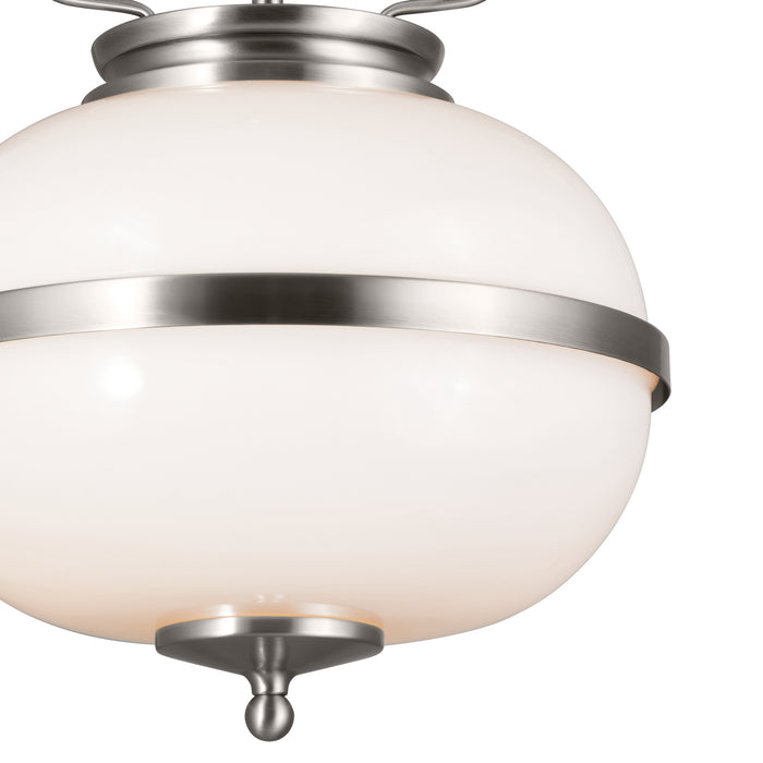 Kichler 52478CLP Two Light Pendant, Classic Pewter