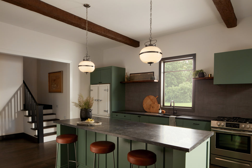 Kichler 52478CLP Two Light Pendant, Classic Pewter