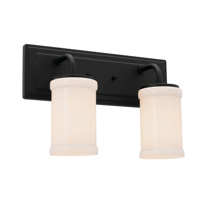 Kichler 55130BKT Two Light Bath, Textured Black