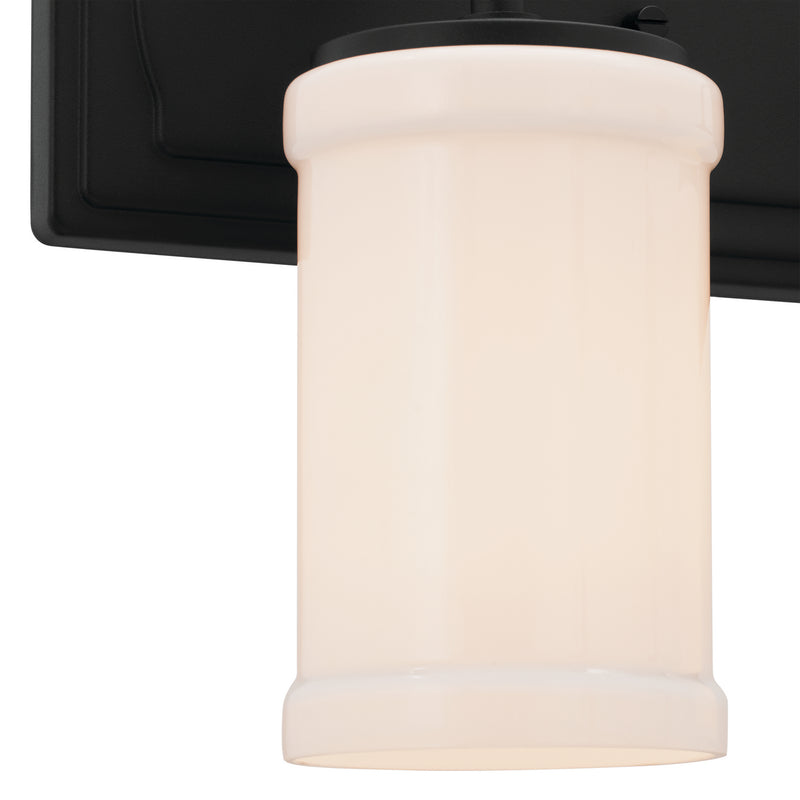 Kichler 55130BKT Two Light Bath, Textured Black