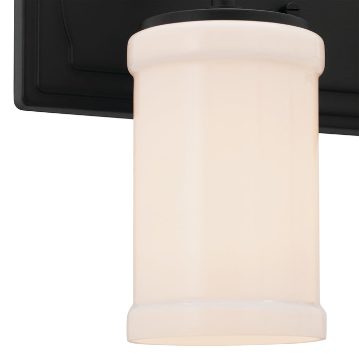 Kichler 55130BKT Two Light Bath, Textured Black