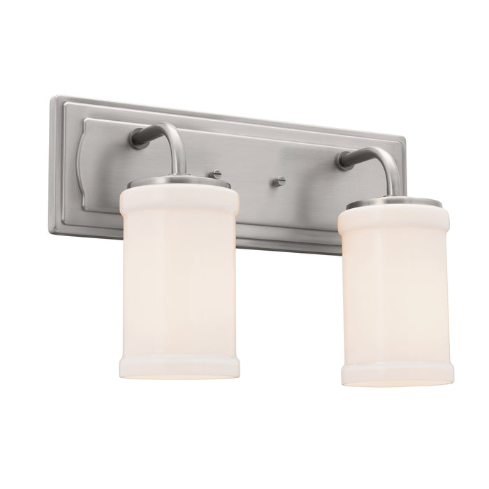 Kichler 55130CLP Two Light Bath, Classic Pewter