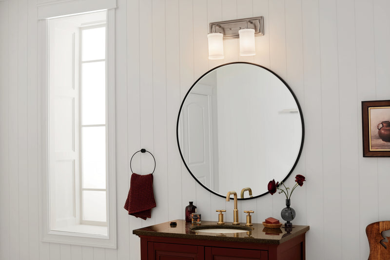 Kichler 55130CLP Two Light Bath, Classic Pewter