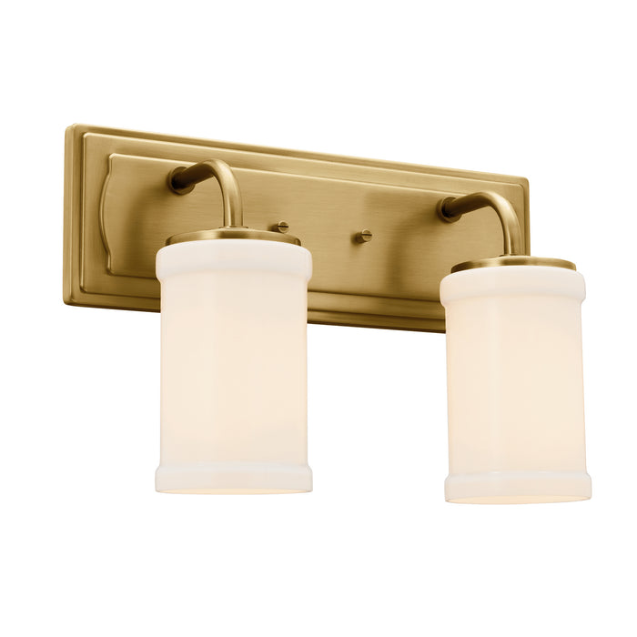 Kichler 55130NBR Two Light Bath, Natural Brass