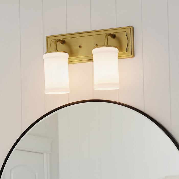 Kichler 55130NBR Two Light Bath, Natural Brass