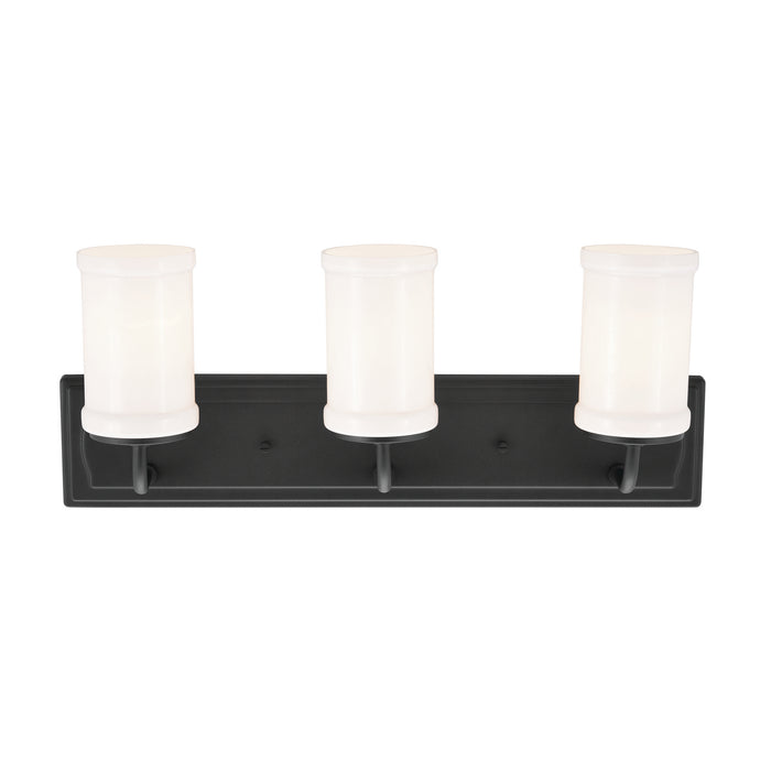 Kichler 55131BKT Three Light Bath, Textured Black