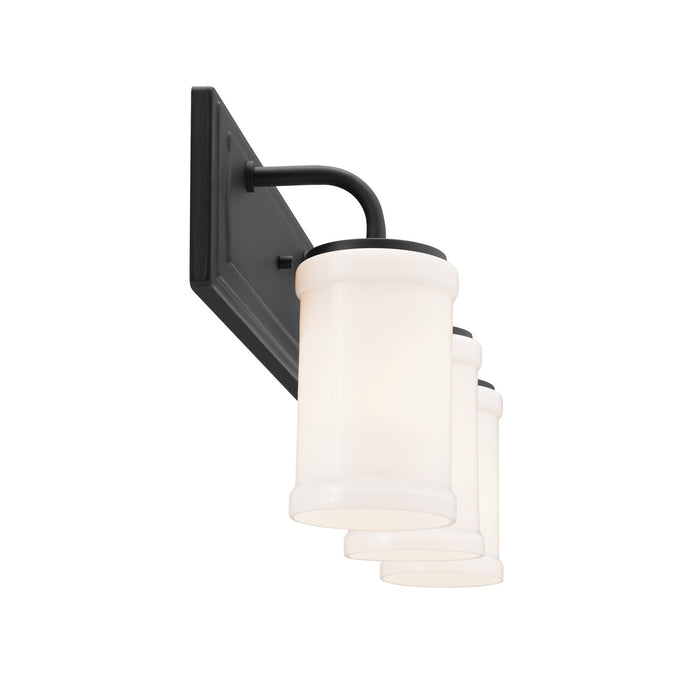 Kichler 55131BKT Three Light Bath, Textured Black