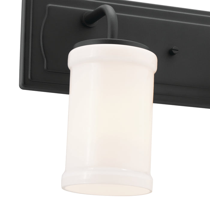 Kichler 55131BKT Three Light Bath, Textured Black