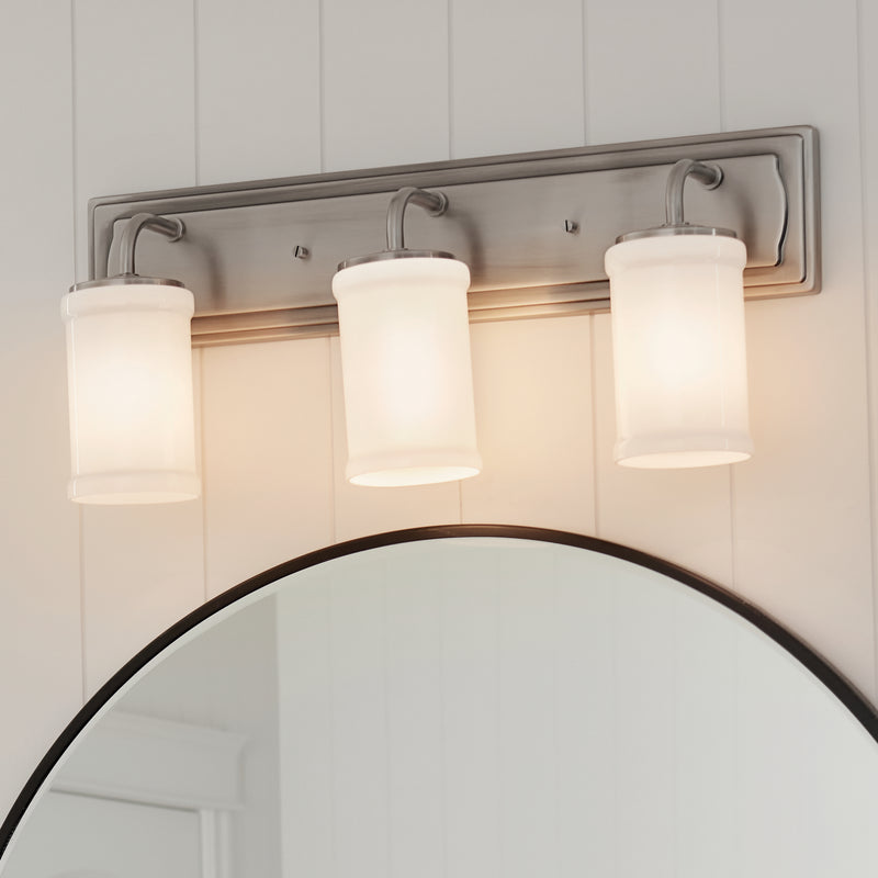 Kichler 55131CLP Three Light Bath, Classic Pewter
