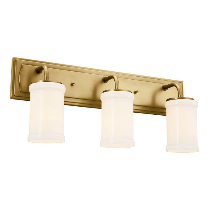 Kichler 55131NBR Three Light Bath, Natural Brass