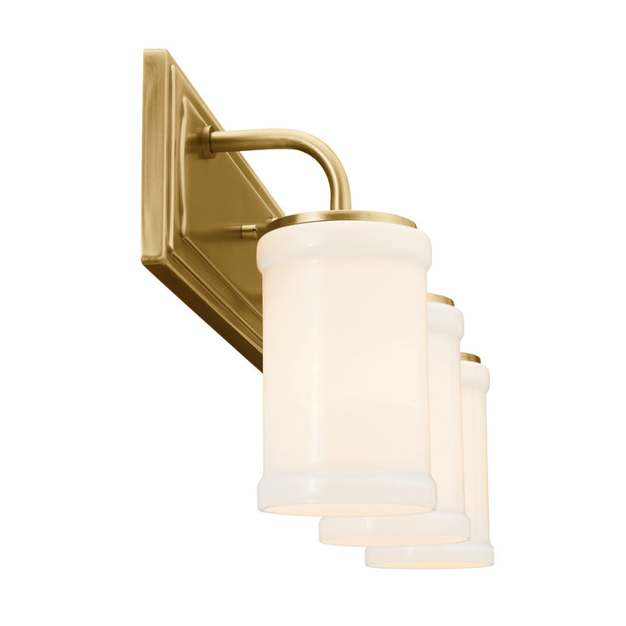Kichler 55131NBR Three Light Bath, Natural Brass