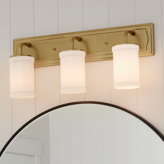 Kichler 55131NBR Three Light Bath, Natural Brass