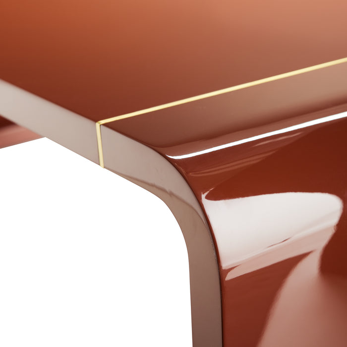 Arteriors 5094 Cocktail Table, Paprika
