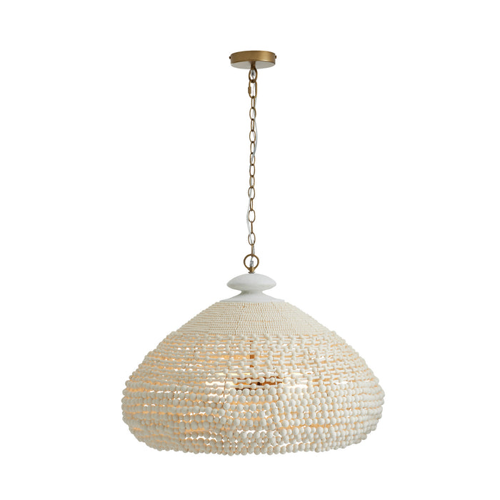 Arteriors 85022 Three Light Chandelier, White