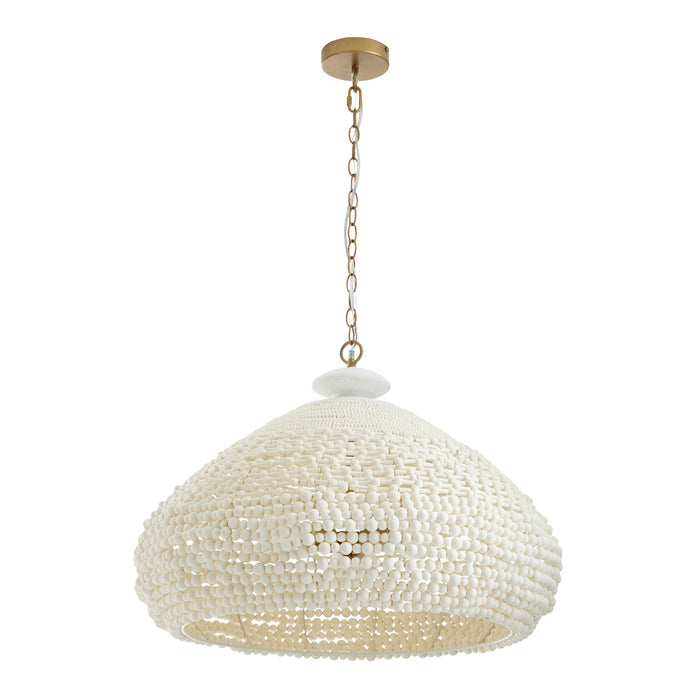 Arteriors 85022 Three Light Chandelier, White