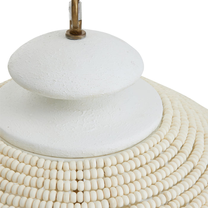 Arteriors 85022 Three Light Chandelier, White