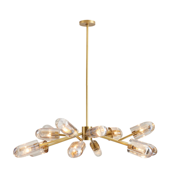 Arteriors 89067 12 Light Chandelier, Champagne