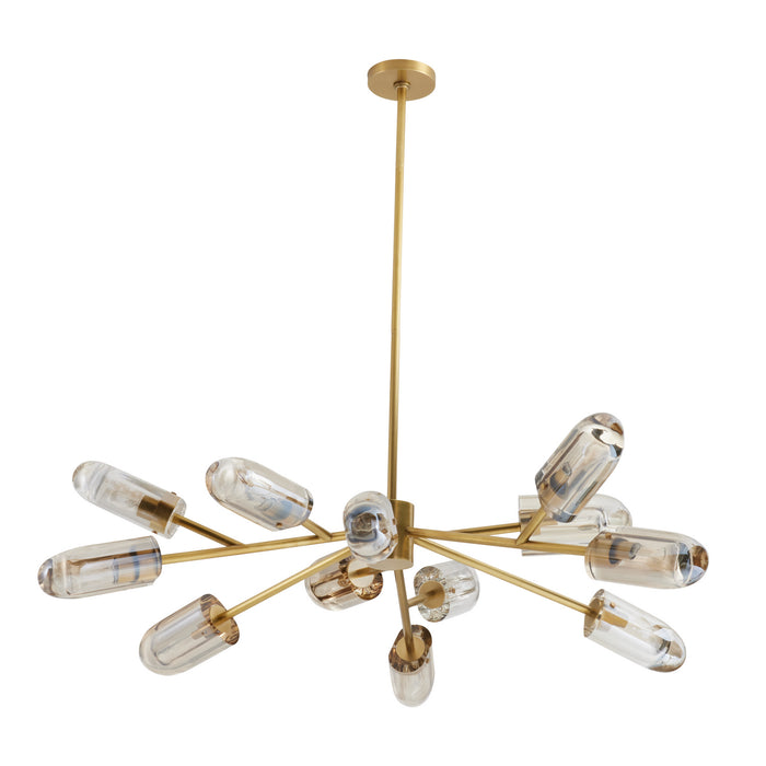 Arteriors 89067 12 Light Chandelier, Champagne