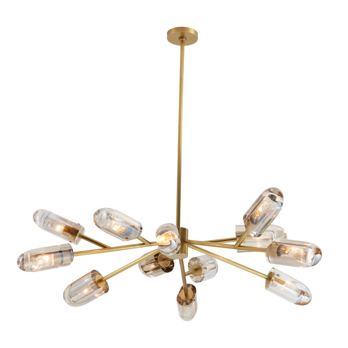 Arteriors 89067 12 Light Chandelier, Champagne