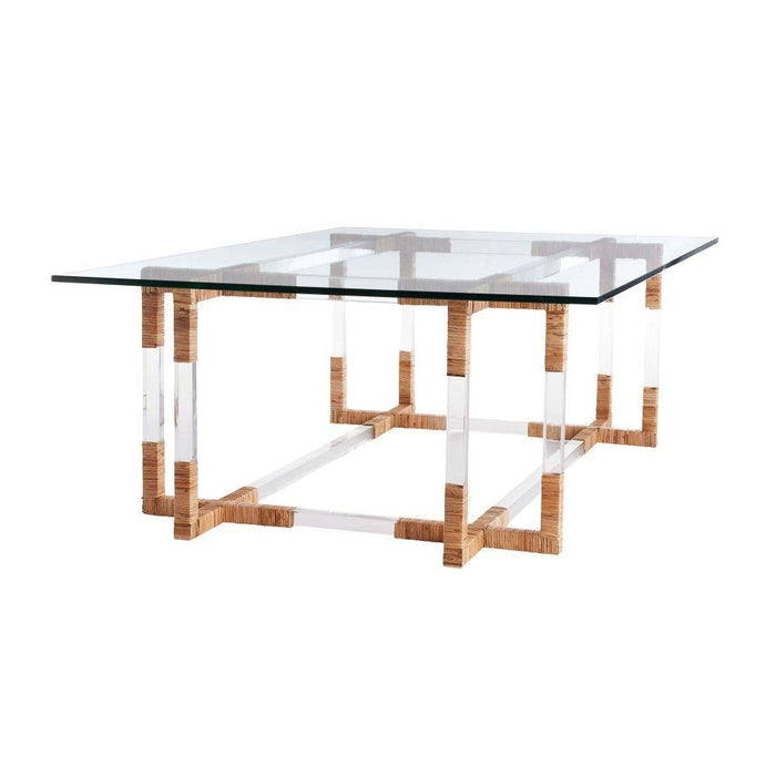 Arteriors DC2021 Coffee Table, Clear