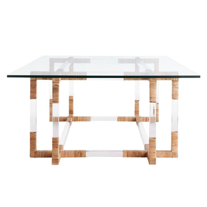 Arteriors DC2021 Coffee Table, Clear