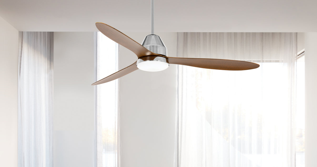 Beacon Lighting 21304501 56``Ceiling Fan, Brushed Chrome