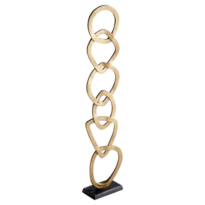 Cyan 11181 Sculpture, Antique Brass