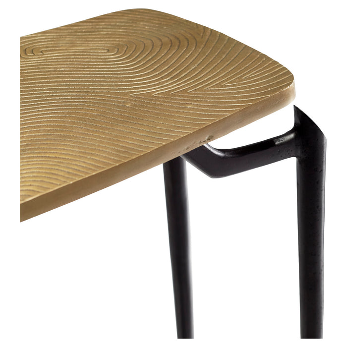 Cyan 11183 Table, Gold And Black