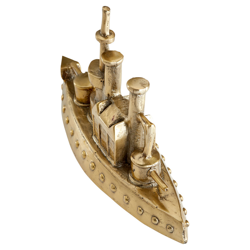 Cyan 11230 Sculpture, Aged Brass