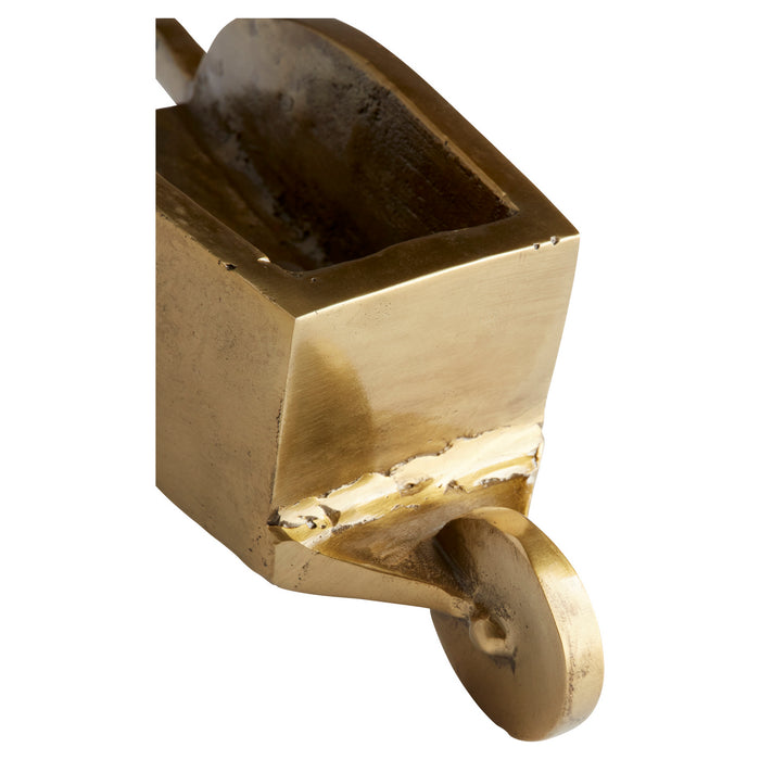 Cyan 11231 Sculpture, Aged Brass