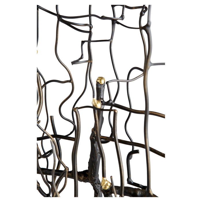 Cyan 11241 Sculpture, Gold And Black
