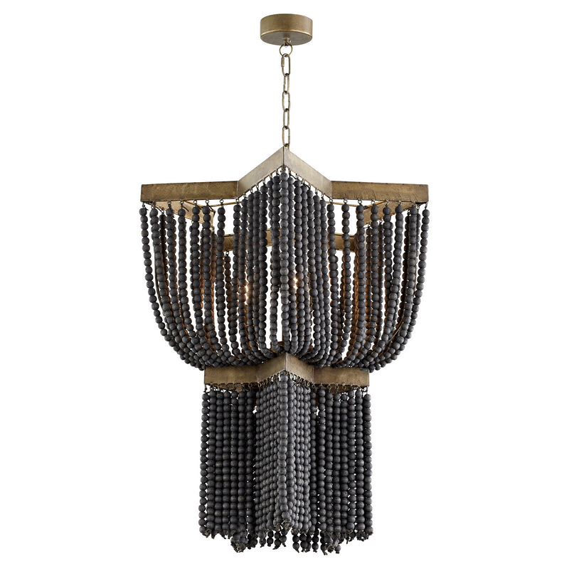 Cyan 11243 Three Light Pendant, Tinted Raw Iron