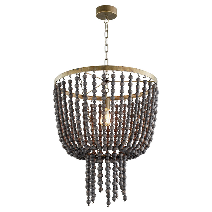 Cyan 11246 One Light Pendant, Tinted Raw Iron