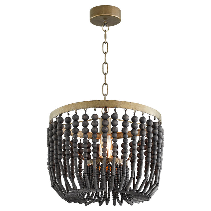 Cyan 11247 One Light Pendant, Tinted Raw Iron