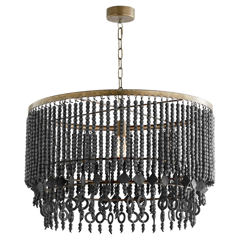 Cyan 11248 One Light Pendant, Tinted Raw Iron