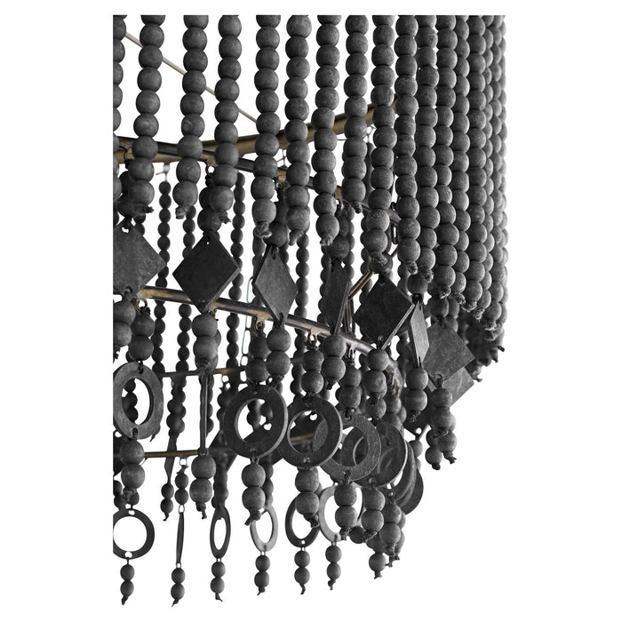 Cyan 11248 One Light Pendant, Tinted Raw Iron