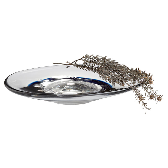 Cyan 11251 Plate, Clear And Cobalt