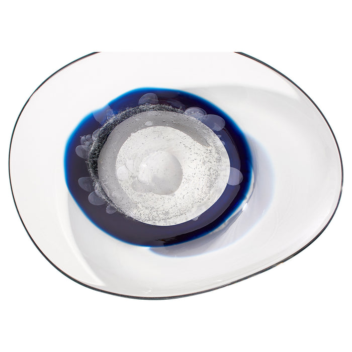 Cyan 11251 Plate, Clear And Cobalt