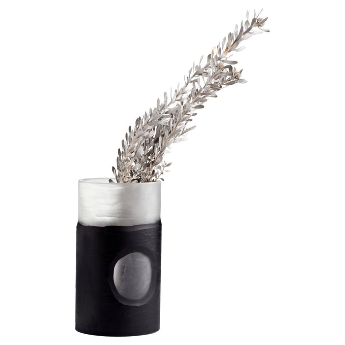 Cyan 11256 Vase, Clear And Black