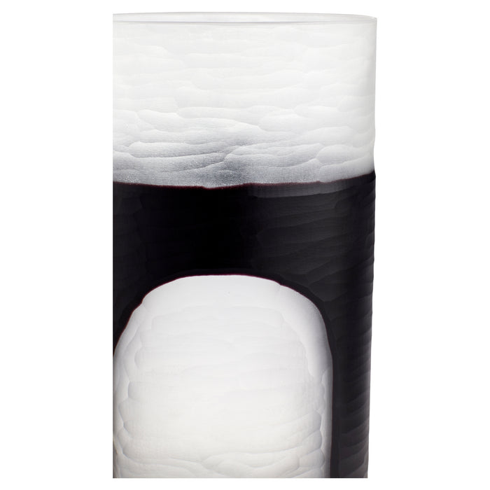 Cyan 11257 Vase, Clear And Black